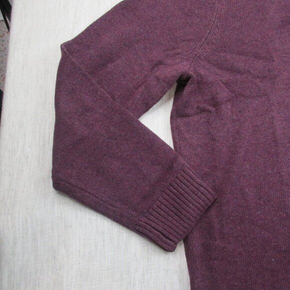 Sonoma Goods for Life Supersoft‎ Sweater Mens 2XL Maroon Ribbed Hem Quarter Zip - Picture 4 of 11